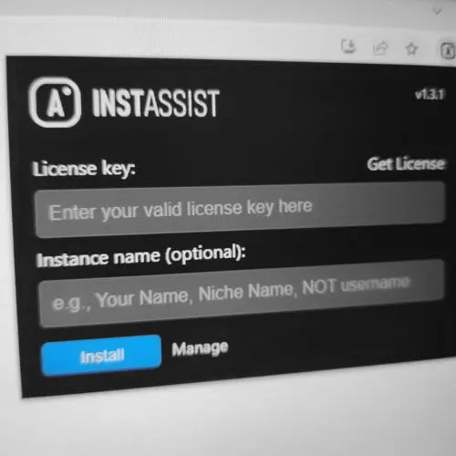 Upgrade InstAssist - Install new license